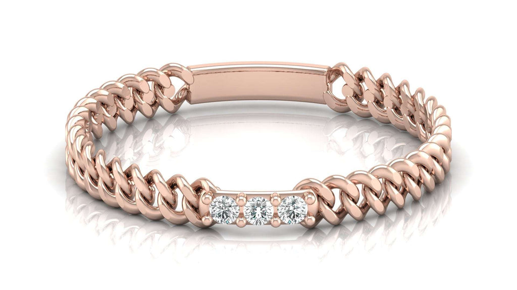 Twisted Rope Diamond Ring by Aupulent Jewellery 100% certified lab grown diamonds
