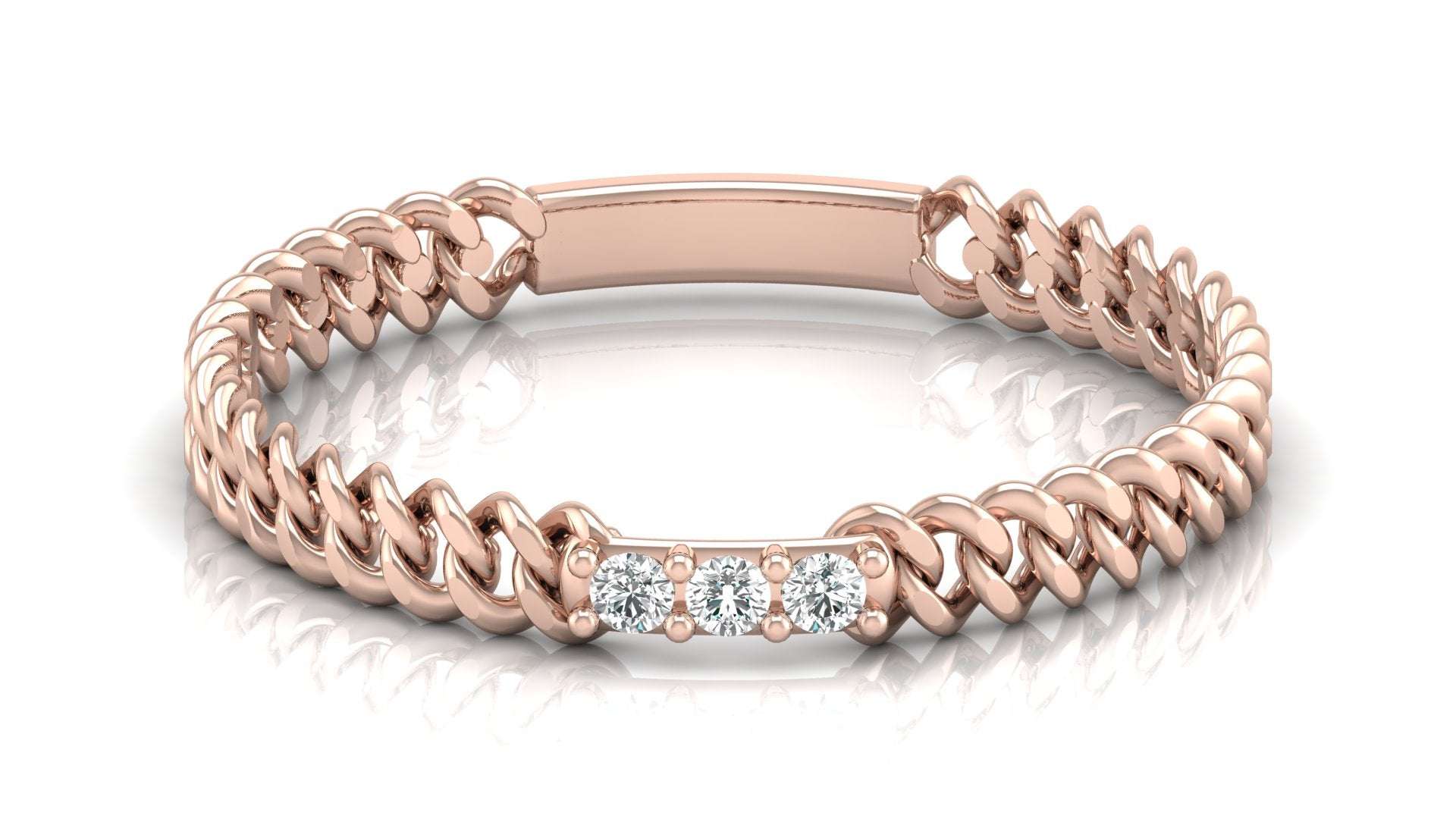 Twisted Rope Diamond Ring by Aupulent Jewellery 100% certified lab grown diamonds