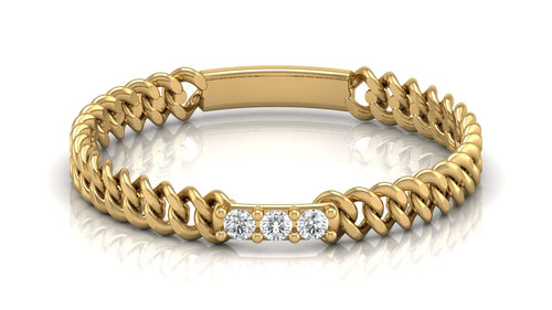Twisted Rope Diamond Ring by Aupulent Jewellery 100% certified lab grown diamonds